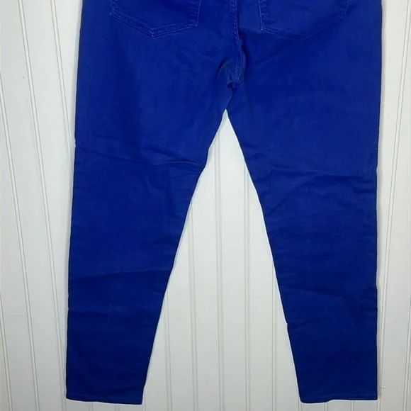 Elle Crop Blue Pants Size 8 - Picture 9 of 11
